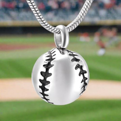 Baseball Cremation Jewelry Ash Necklace Cherished Emblems