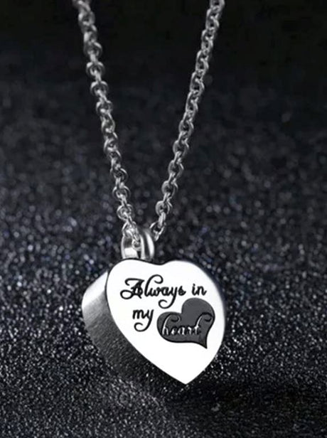 Always In My Heart Fishing Pole Ash Pendant Urn - Love Charms® Option