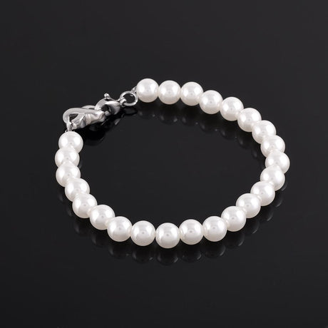 4-strand Leather Bracelet | Silver Beads & Key Charms