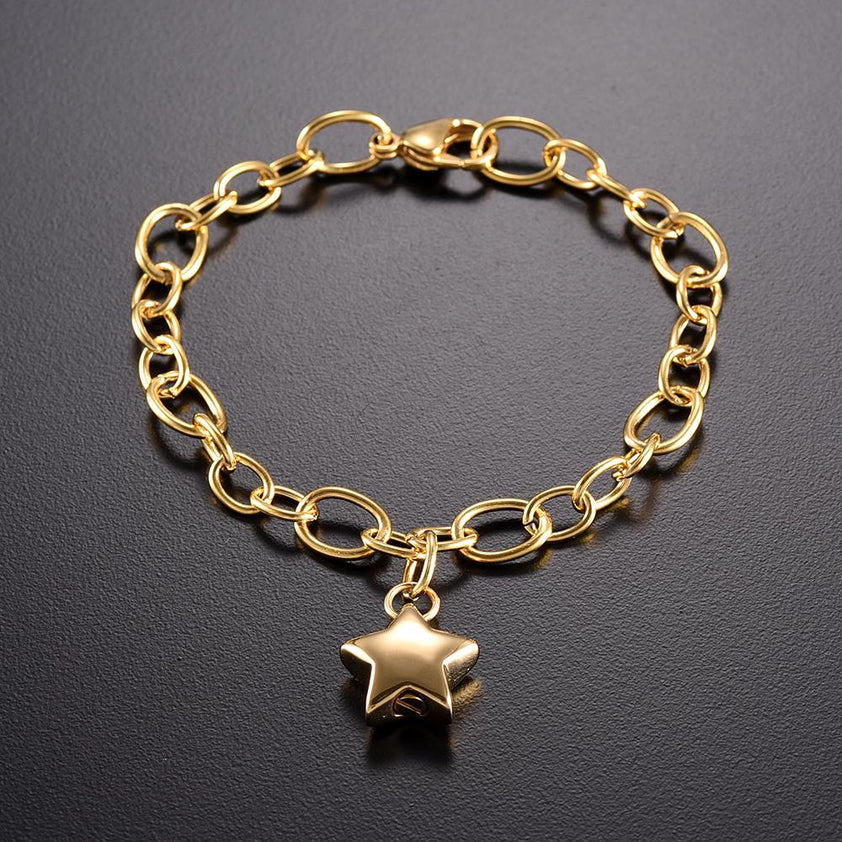 Starry Night Cremation Urn Bracelet - Ash Jewelry - Cherished Emblems