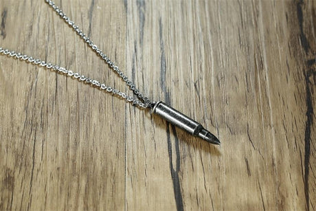 Cremation bullet deals necklace