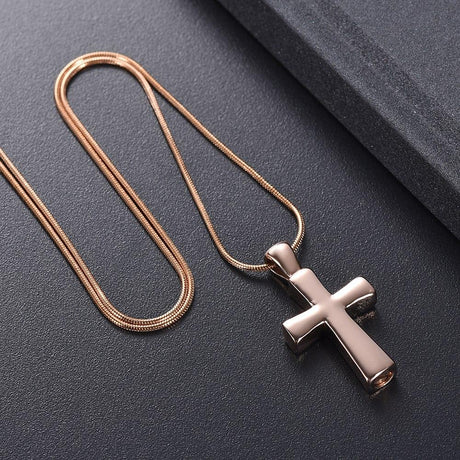 cremation necklace classic cross cremation urn necklace