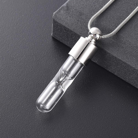 Necklace Perfume Bottle Necklace Wholesale Men's Pendant Stainless Steel  Bullet Necklace 