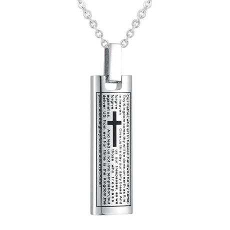 Wholesale The Lord's Prayer Necklace, With Cross for your shop – Faire UK