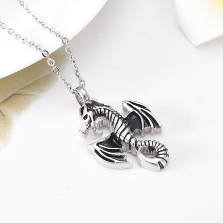 cremation necklace silver flying dragon cremation urn necklace 3 416f7ccb 0e51 4bd6 bf77