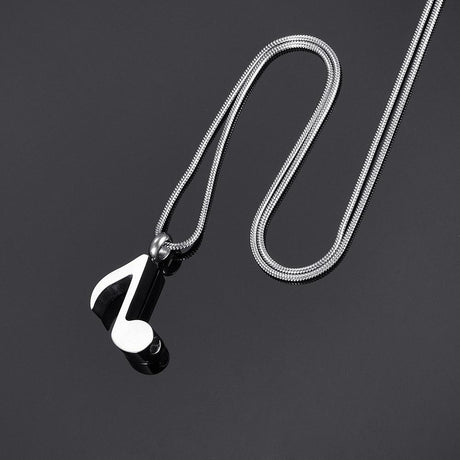 Buy Musical Note Necklace Sterling Silver Music Note Charm Pendant Online  in India - Etsy